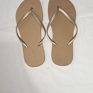 Women's Tan Flip Flops
